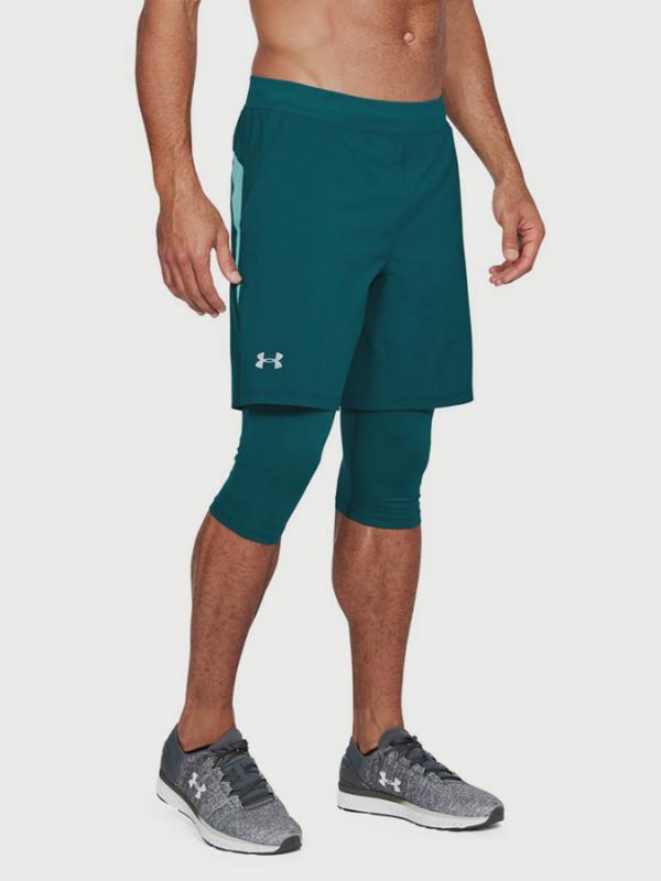 Kraťasy Under Armour Launch Sw Long Short Zelená