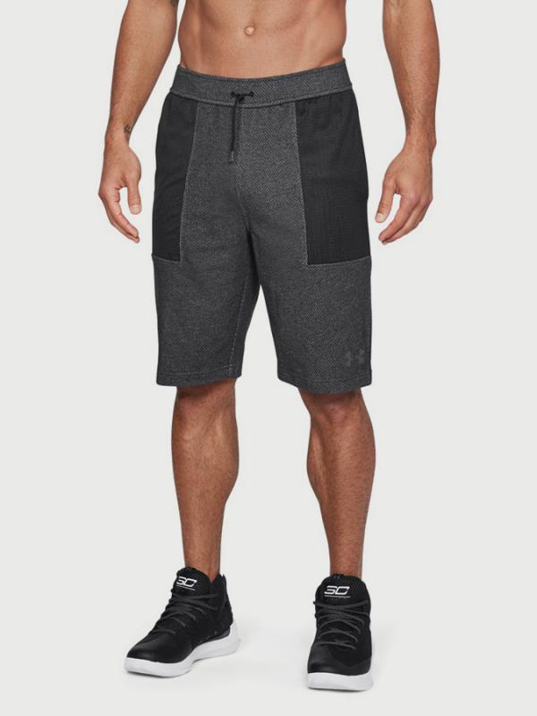 Kraťasy Under Armour Pursuit Fleece Short Černá