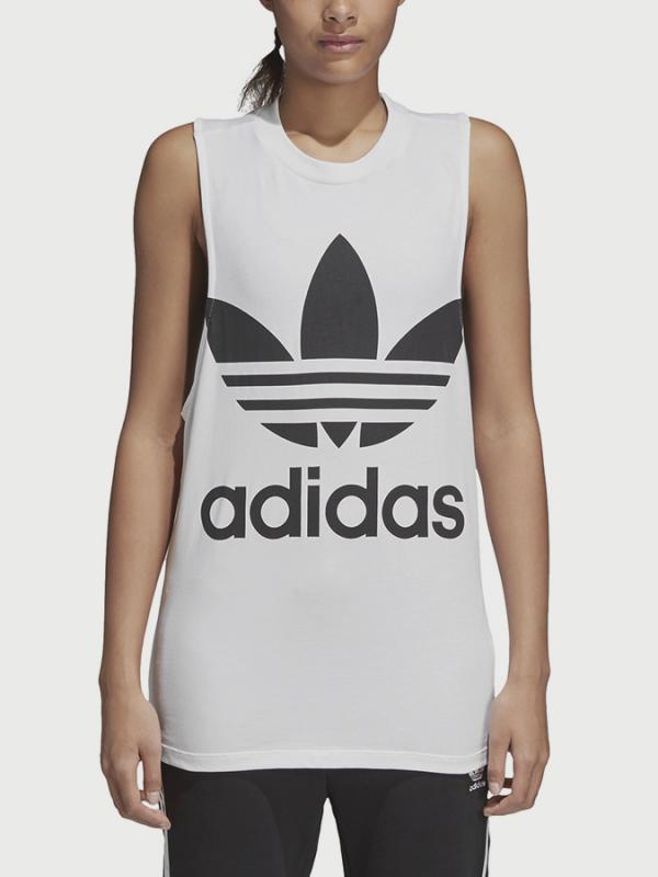 Tílko adidas Originals Trefoil Tank Bílá