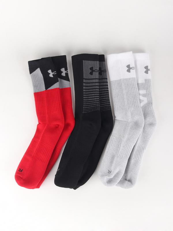 Ponožky Under Armour Phenom Twisted Crew 3 Pack Barevná