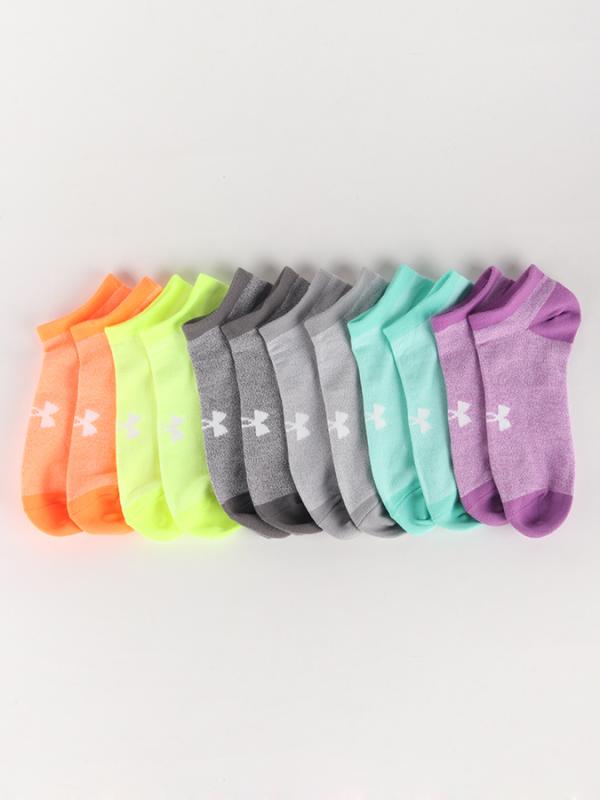 Ponožky Under Armour Solid 6 Pack No Show Barevná