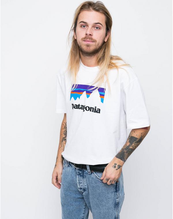 Patagonia Shop Sticker Responsibili-Tee White L