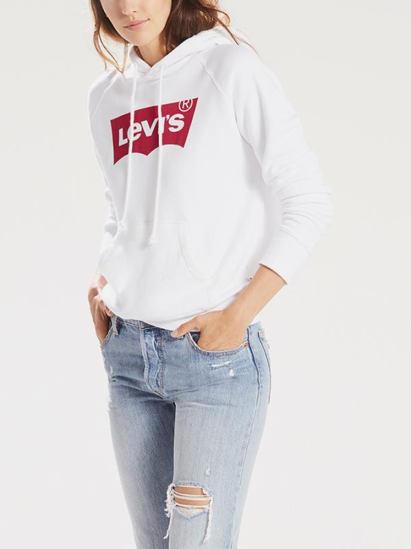 Levi's®® Logo Sport Mikina Levi's® Bílá