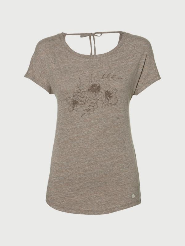 Tričko O´Neill Lw X-Over Back T-Shirt Šedá