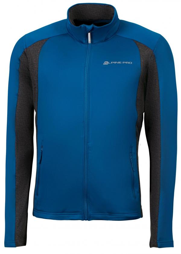 ALPINE PRO AGGEO 3 MODRÁ / TYRKYSOVĚ MODRÁ Pánská Mikina S