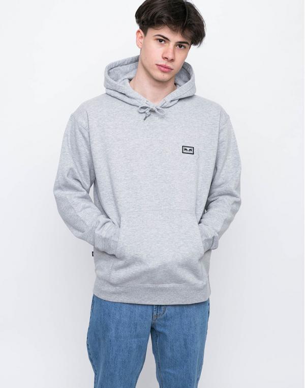 Obey ALL EYEZ Heather Grey L