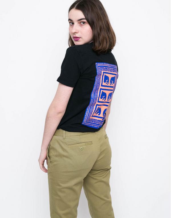 Logo tee Obey  FLASHBACK Black
