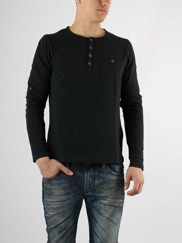 Tričko O´Neill LM O'RIGINALS HENLEY L/SLV TOP Černá