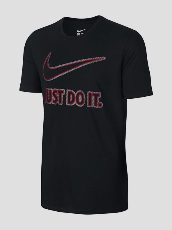 Tričko Nike TEE-EMBRD JDI Černá