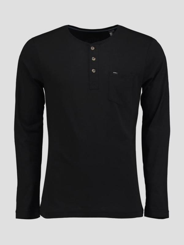 Tričko O´Neill LM JACK'S BASE HENLEY LS TOP Černá