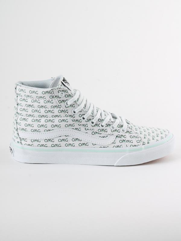 Boty Vans Ua Sk8-Hi Slim (Sayings) Tr Bílá