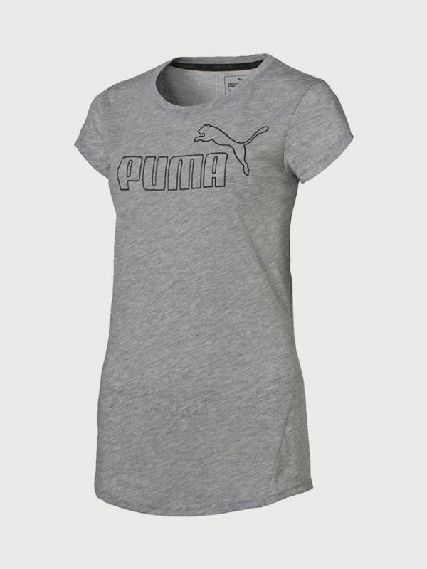 Tričko Puma ACTIVE ESS No.1 Tee W Šedá