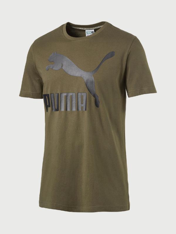Tričko Puma Archive Logo Tee Print Olive N Zelená