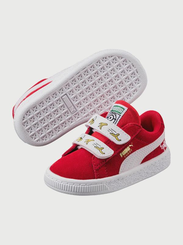 Boty Puma Minions Suede V Inf Červená