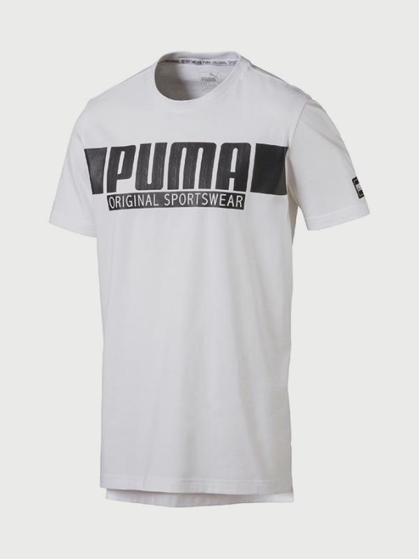 Tričko Puma STYLE Athletics Graphic Tee Bílá