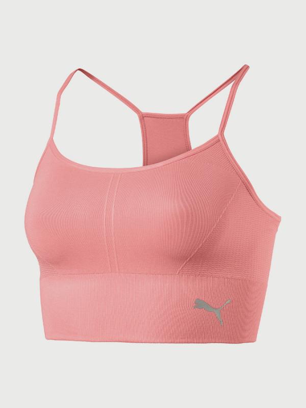 Tílko Puma evoKNIT Seamless Crop Top Růžová