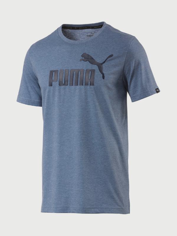 Tričko Puma ESS No.1 Heather Tee Modrá