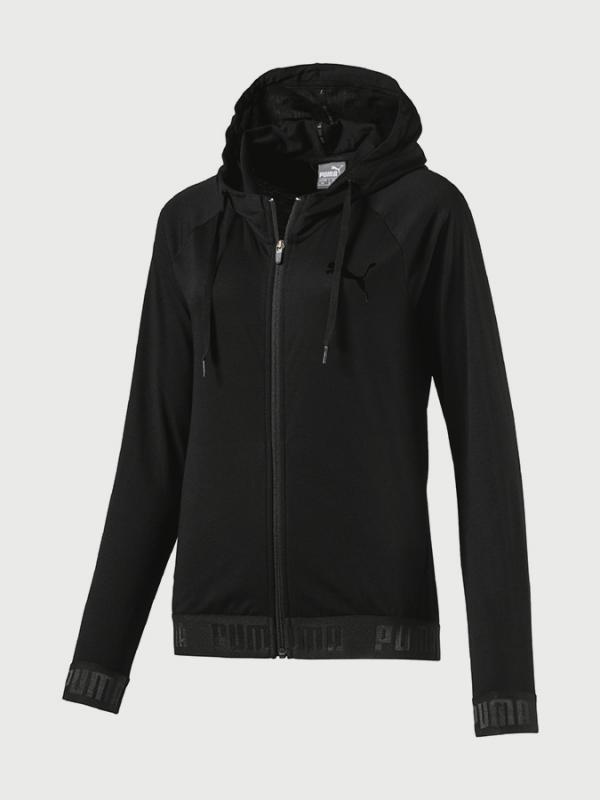 Mikina Puma ACTIVE ESS Banded FZ Hoody Černá