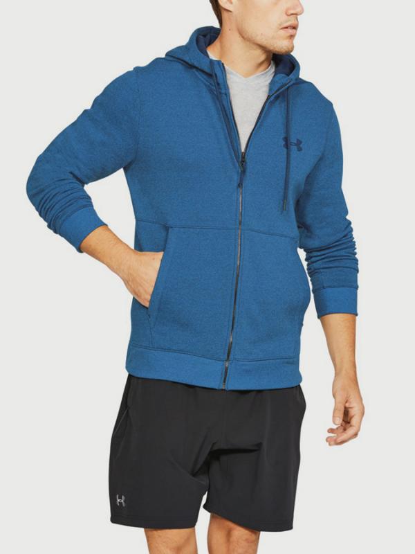 Mikina Under Armour Threadborne Fz Hoodie Modrá