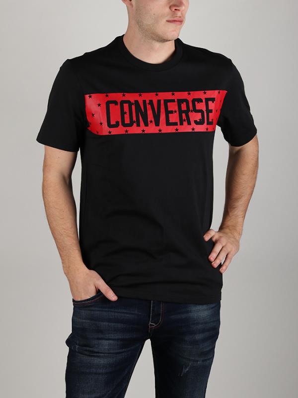 Tričko Converse Star Block Tee Černá
