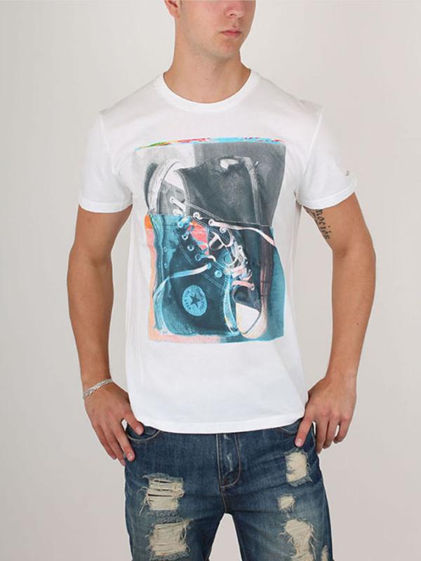 Tričko Converse AMT   SNEAKER TEE Bílá