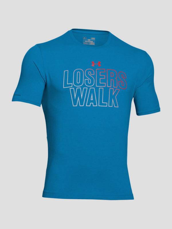 Tričko Under Armour HeatGear Losers Walk SS T Modrá