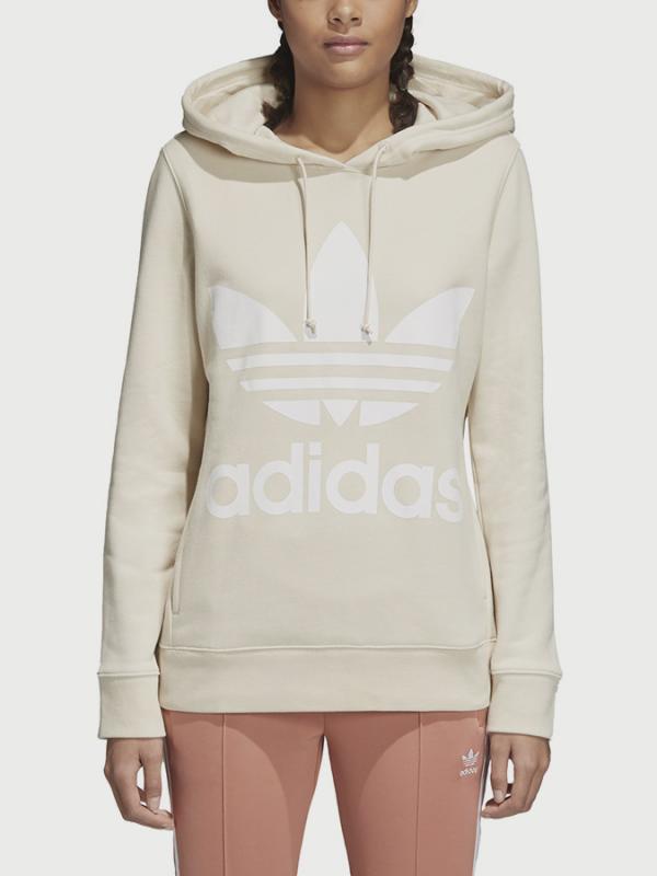 Mikina adidas Originals Trefoil Hoodie Béžová