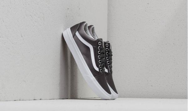 Vans Old Skool (Satin Lux) Gray/ True White