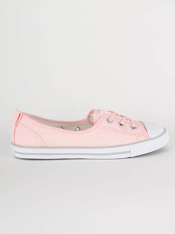 Boty Converse Chuck Taylor All Star Ballet Lace SLIP Lace Stripes Růžová