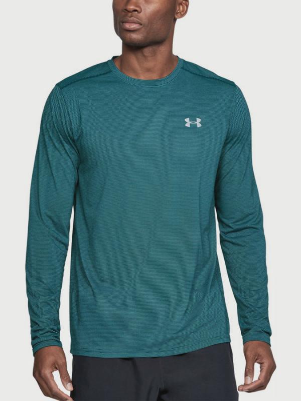 Tričko Under Armour Threadborne Streaker LS Zelená