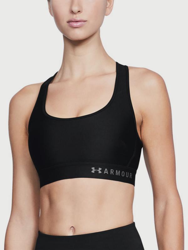 Kompresní podprsenka Under Armour Mid Crossback Černá