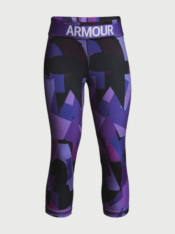 Legíny Under Armour Heatgear Nov. Capri Fialová