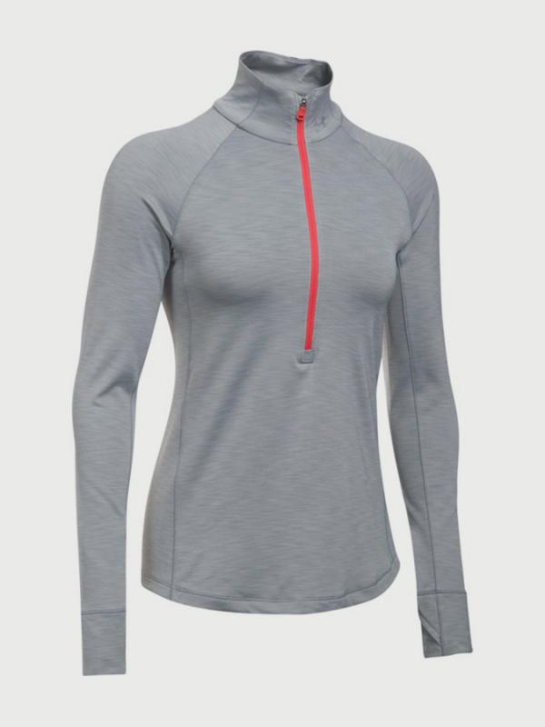 Tričko Under Armour Coldgear 1/2 Zip Šedá