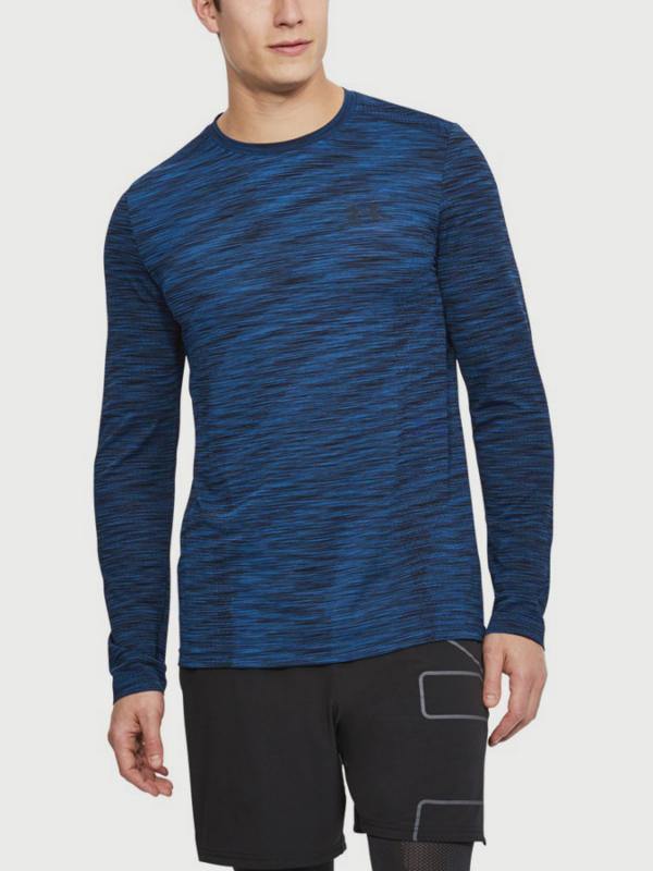 Tričko Under Armour Threadborne SeamleSS LS Modrá