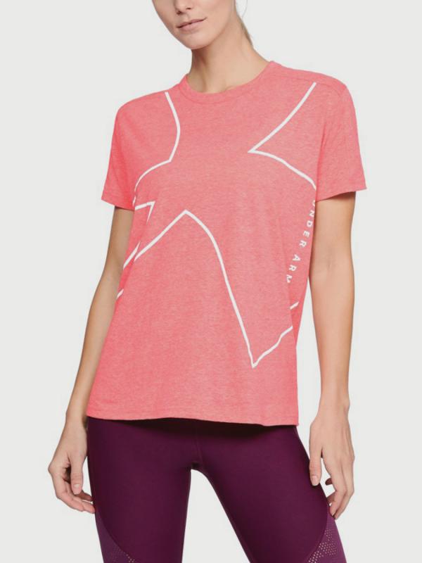 Tričko Under Armour Triblend Graphic SS Tee Růžová