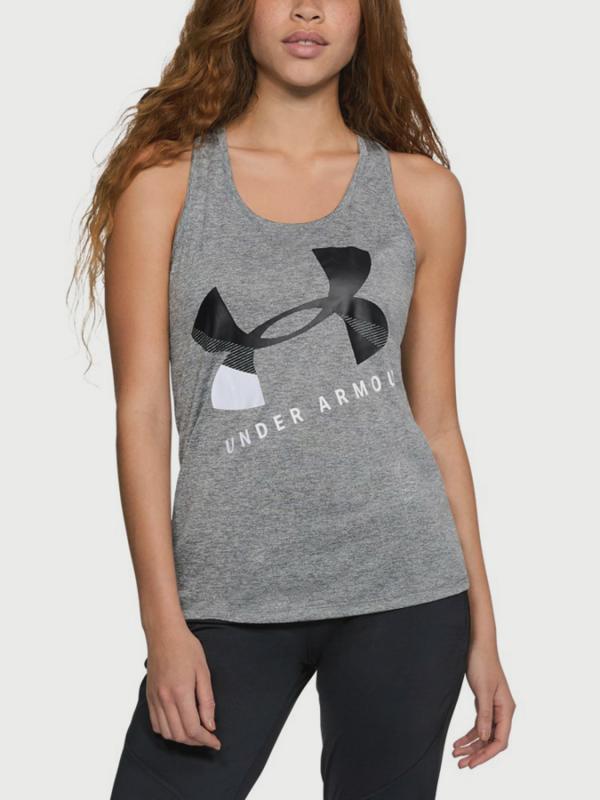 Tílko Under Armour Tech Graphic Twist Tank Šedá