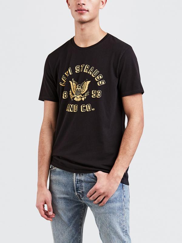 Tričko LEVI'S Graphic Setin Neck 2 ssnl Icon Eagle D Černá