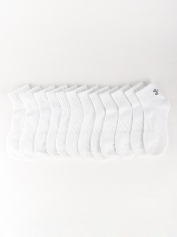 Ponožky Under Armour Charged Cotton Qu. Youth Bílá