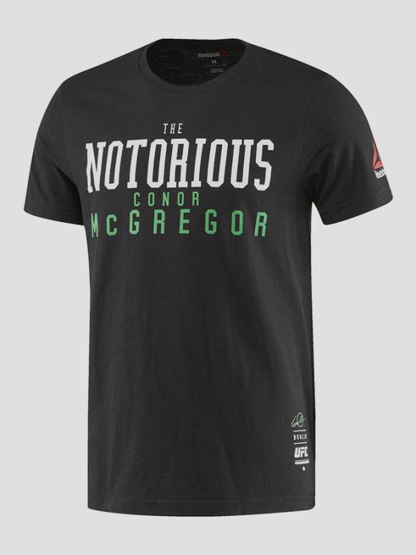 Tričko Reebok MCGREGOR NICKNAME TEE Černá