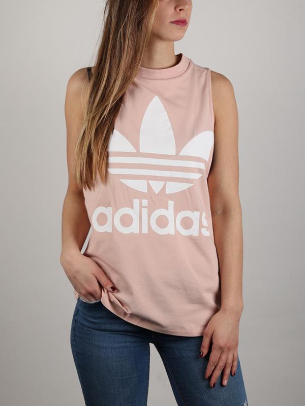 Tílko adidas Originals Trefoil Tank Růžová