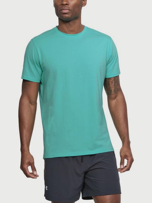 Tričko Under Armour Run Back Graphic SS Zelená
