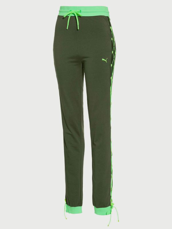 Tepláky Puma LACED SWEATPANTS Zelená