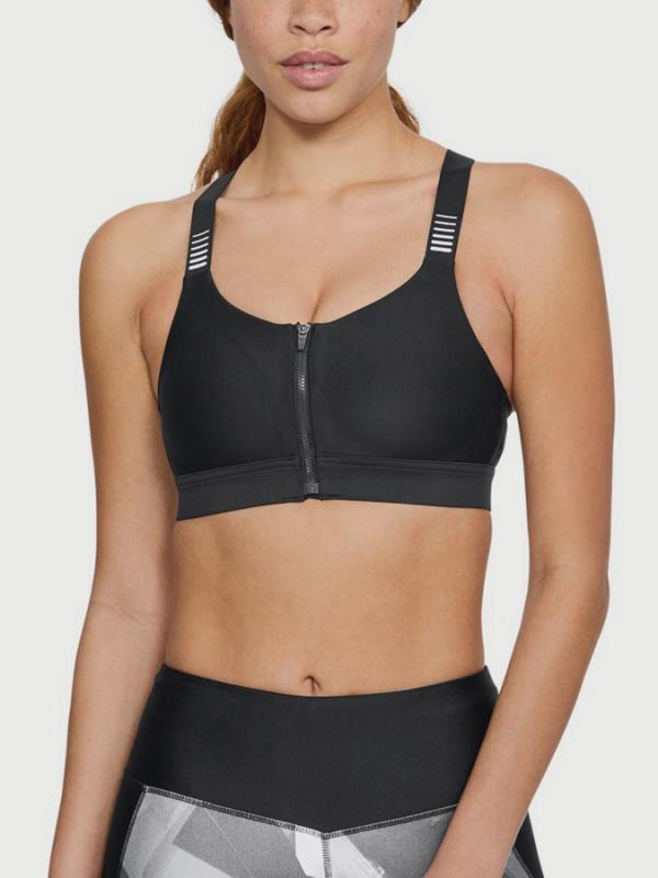 Podprsenka Under Armour Balance Eclipse High Zip Ref Černá