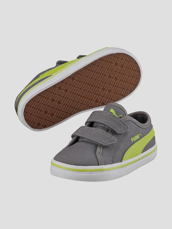Boty Puma Elsu v2 CV V Inf steel gray-lime punch Šedá