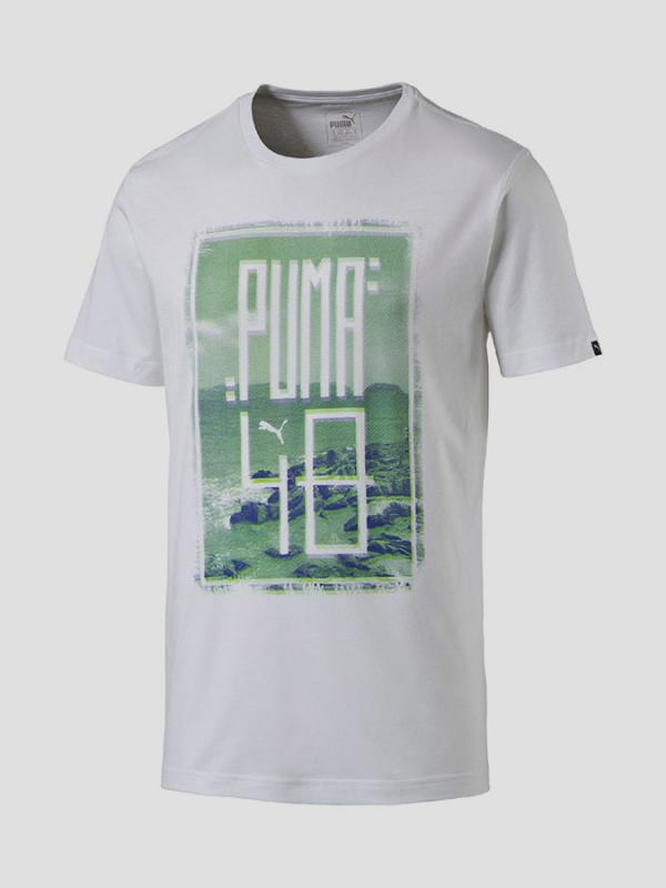 Tričko Puma Photographic Tee white Bílá