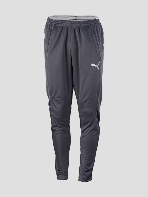 Tepláky Puma Training Pant ebony-white Šedá