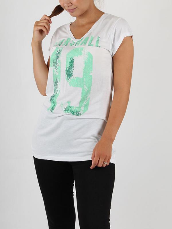 Tričko Franklin & Marshall TSHIRT WOMAN Bílá