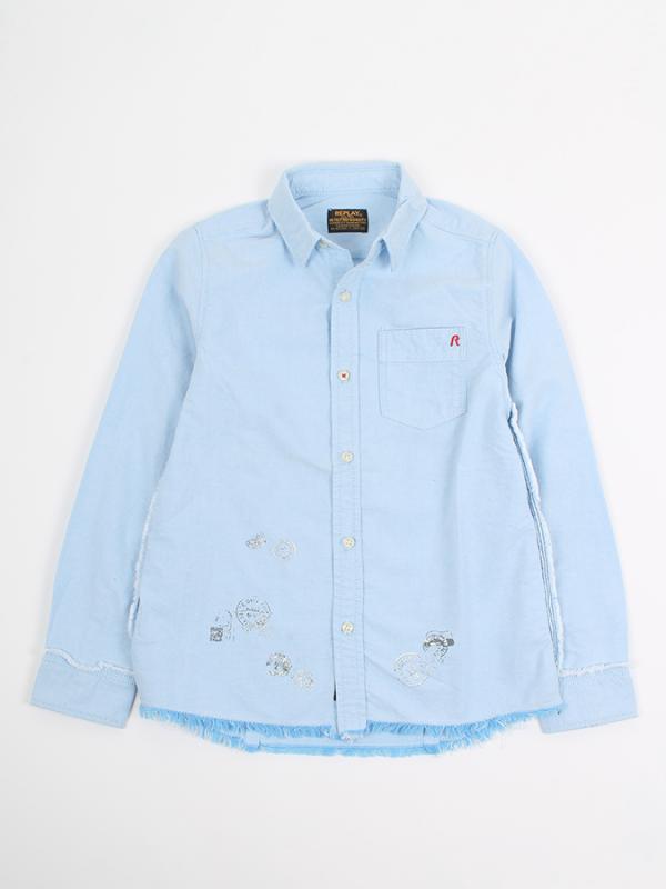 Košile Replay SB1042 Shirts Modrá