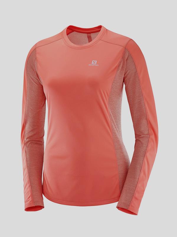 Tričko Salomon AGILE LS TEE W Oranžová