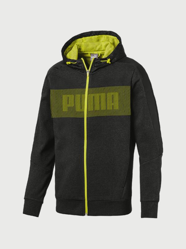 Mikina Puma Active Hero Shield FZ Hdy FL Šedá